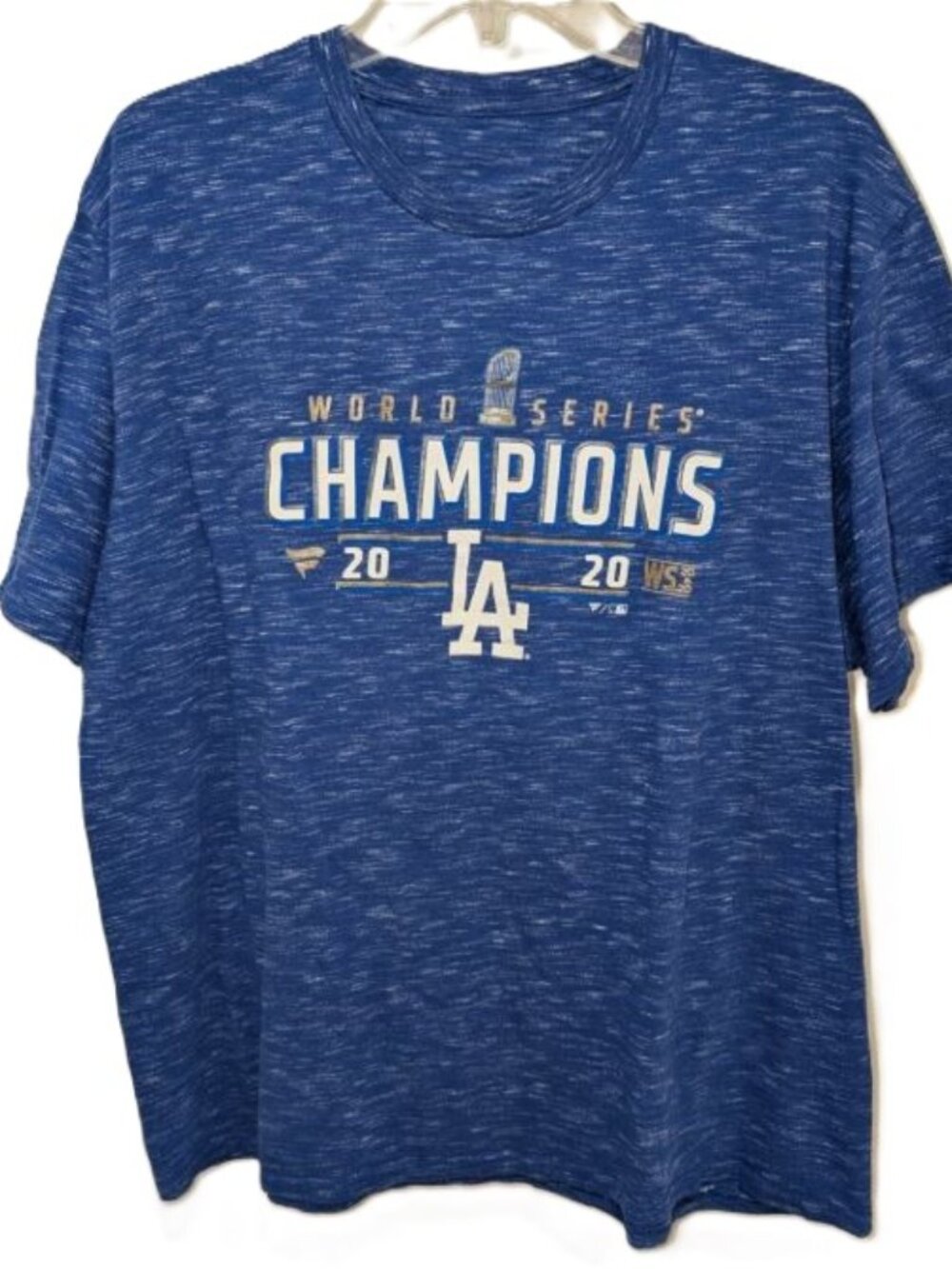*NWOT* Dodgers 2020 World Series Champions Blue Marled T Shirt Size XL